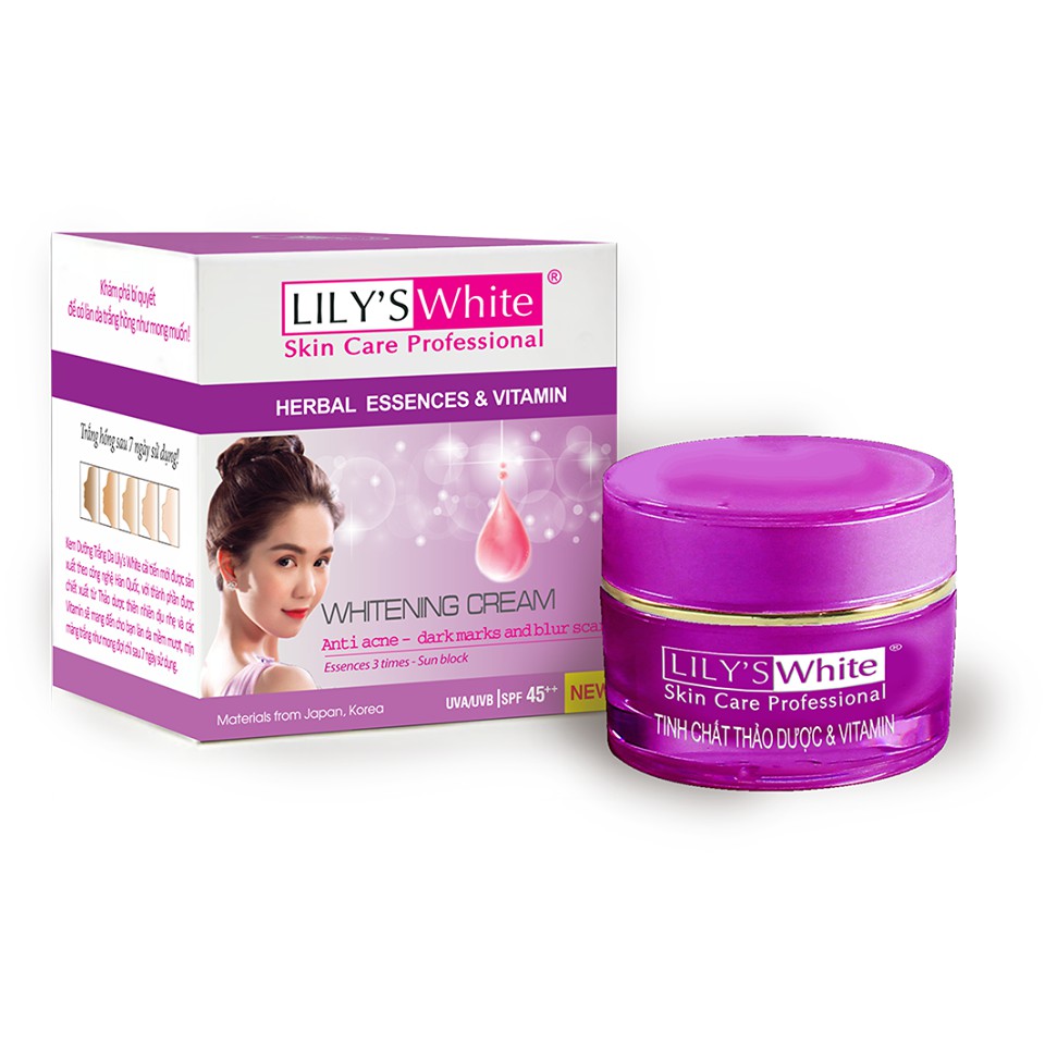 Kem Dưỡng Trắng da - ngừa mụn - chống thâm - mờ sẹo Lily's White