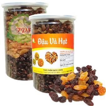 Nho khô nhập khẩu mix 3 màu hàng cao cấp chất lượng TPS - 500g