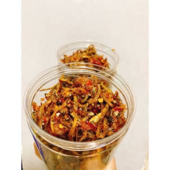 Cá Cơm Mờm rim Lon 300gram - Cá Cơm Rim Tỏi Ớt