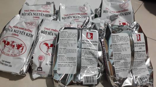 Combo 3 bịch Sữa Bột Nguyên Kem Hai Con Bò Đỏ 500g