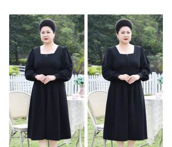 Đầm suông trung niên dự tiệc bigsize 120kg NQ922