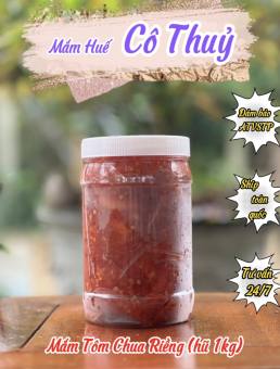 Mắm tôm chua riềng hũ 1kg - Mắm Huế Cô Thủy