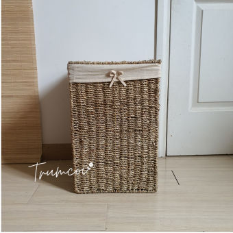Thùng cói đựng quần áo giặt có nắp cỡ lớn/ Laudry basket