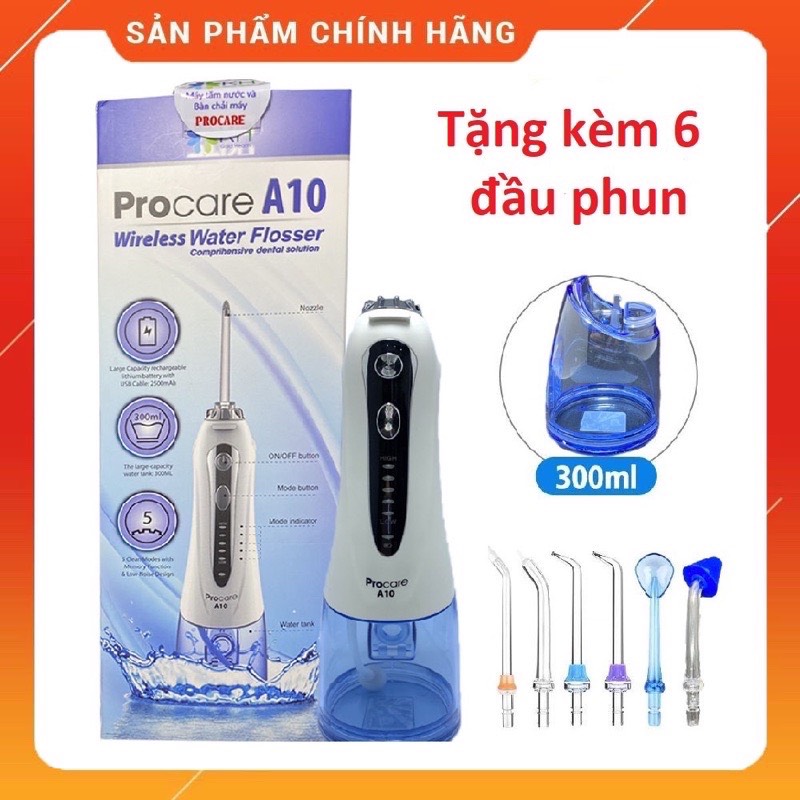 Máy tăm nước cao cấp Procare a10 hàng chính hãng, Máy tăm nước chăm sóc răng miệng hiệu quả