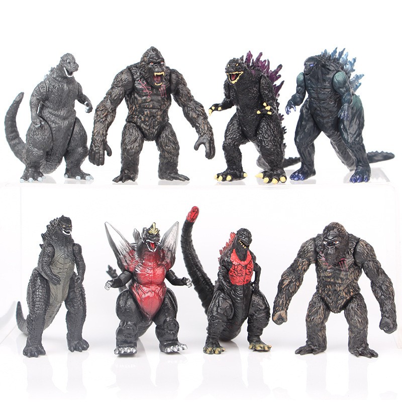Mô Hình 08 Nhân Vật Godzilla & Kong Mẫu 02 - Cao 8.5cm