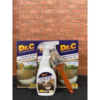 Dung dịch tẩy bóng vòi sen inox tẩy vách kính Dr.C 4G 300ml