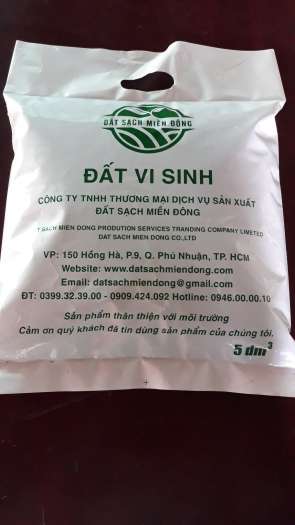 Đất sạch trồng cây tribat , đất sạch miền đông , đất vi sinh ( bao 5dm3 )