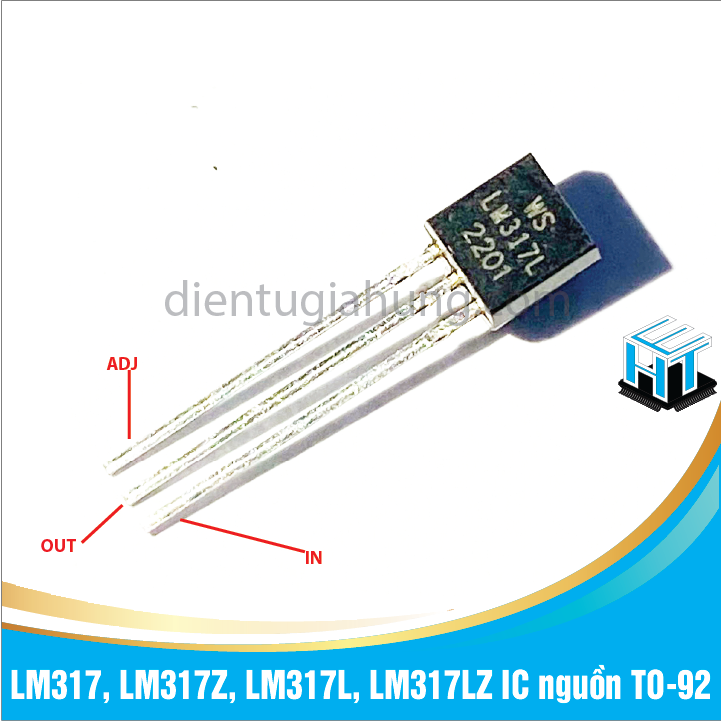 Combo 10 con IC LM317 LM317Z LM317L LM317LZ IC nguồn TO-92 hàng chuẩn