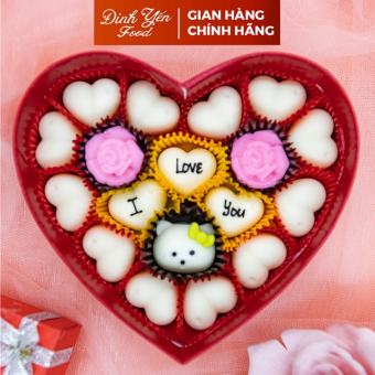 Hộp quà tặng socola valentine/16x3,5cm/M1A/18 viên