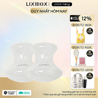 Bộ 2 Massage Mặt Đá Thạch Anh Hình Nấm Lixibox Mushroom Gua Sha Face Massager