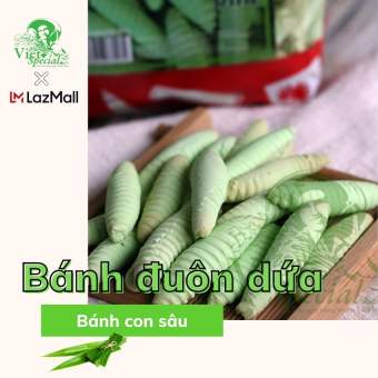Bánh đuôn dứa VietSpecial 150g / 250g Hoàng Gia Mỹ- còn gọi là bánh con sâu là thức bánh tuổi thơ với hình dáng lạ mắt, giống hệt như những chú đuôn dừa . Đồ ăn vặt Việt Nam, bánh kẹo ăn vặt, bánh ăn vặt,