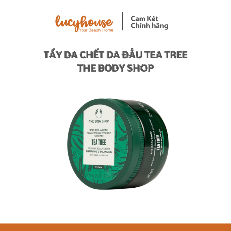 Tẩy da chết da đầu tea tree The Body Shop