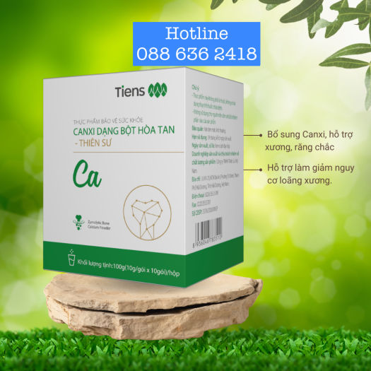 Canxi Thiên Sư dạng bột hoà tan giúp xương chắc khoẻ
