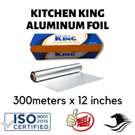 KITCHEN KING Aluminum Foil Jumbo Roll 300m x 12"
