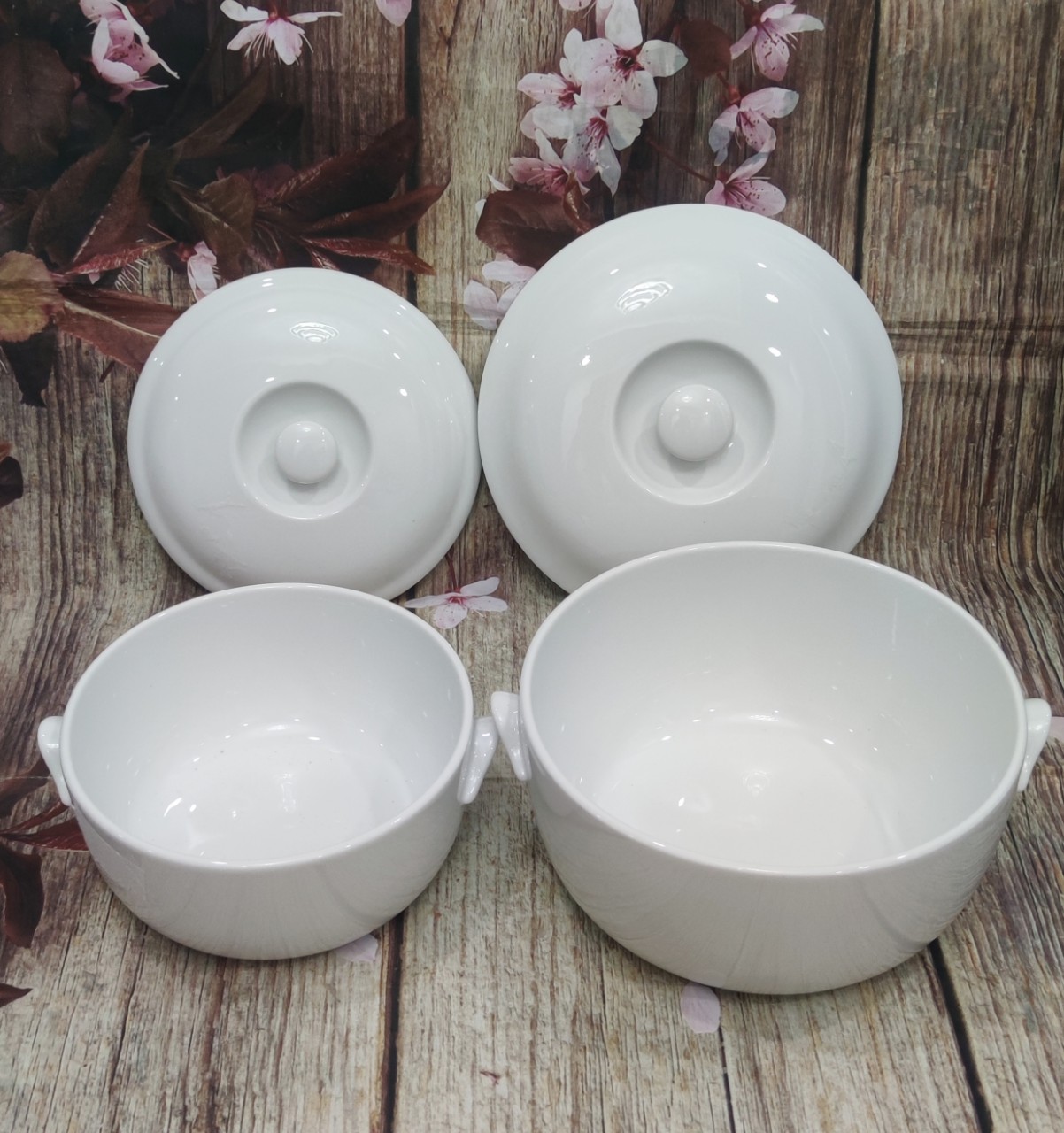 Thố sứ có nắp đựng cơm canh sứ Minh Long - thố sứ có nắp đựng cơm canh