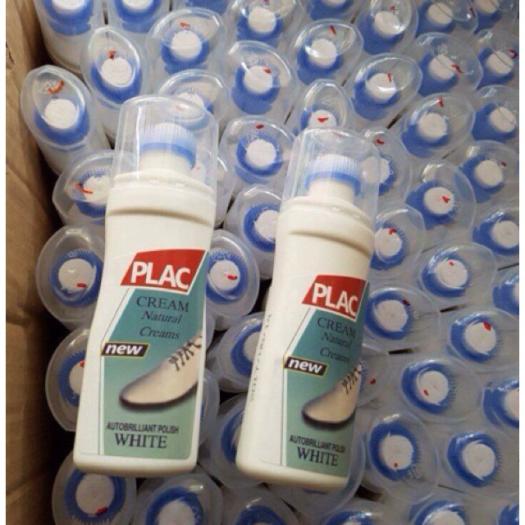 Chai xịt tẩy trắng giày dép túi xách Plac - Loại có đầu Chà Nước Lau Giày Plac