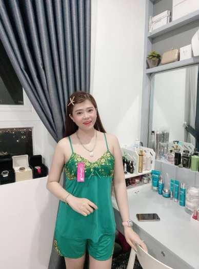 ĐỒ NGỦ THUN LẠNH 2 DÂY PHỐI REN DỄ THƯƠNG-MẪU MỚI HOT