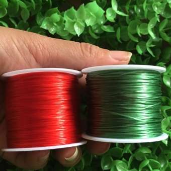 Cuộn dây xỏ chuỗi hạt sợi cao su siêu bền, cước xâu chuỗi hạt - Nhiều màu