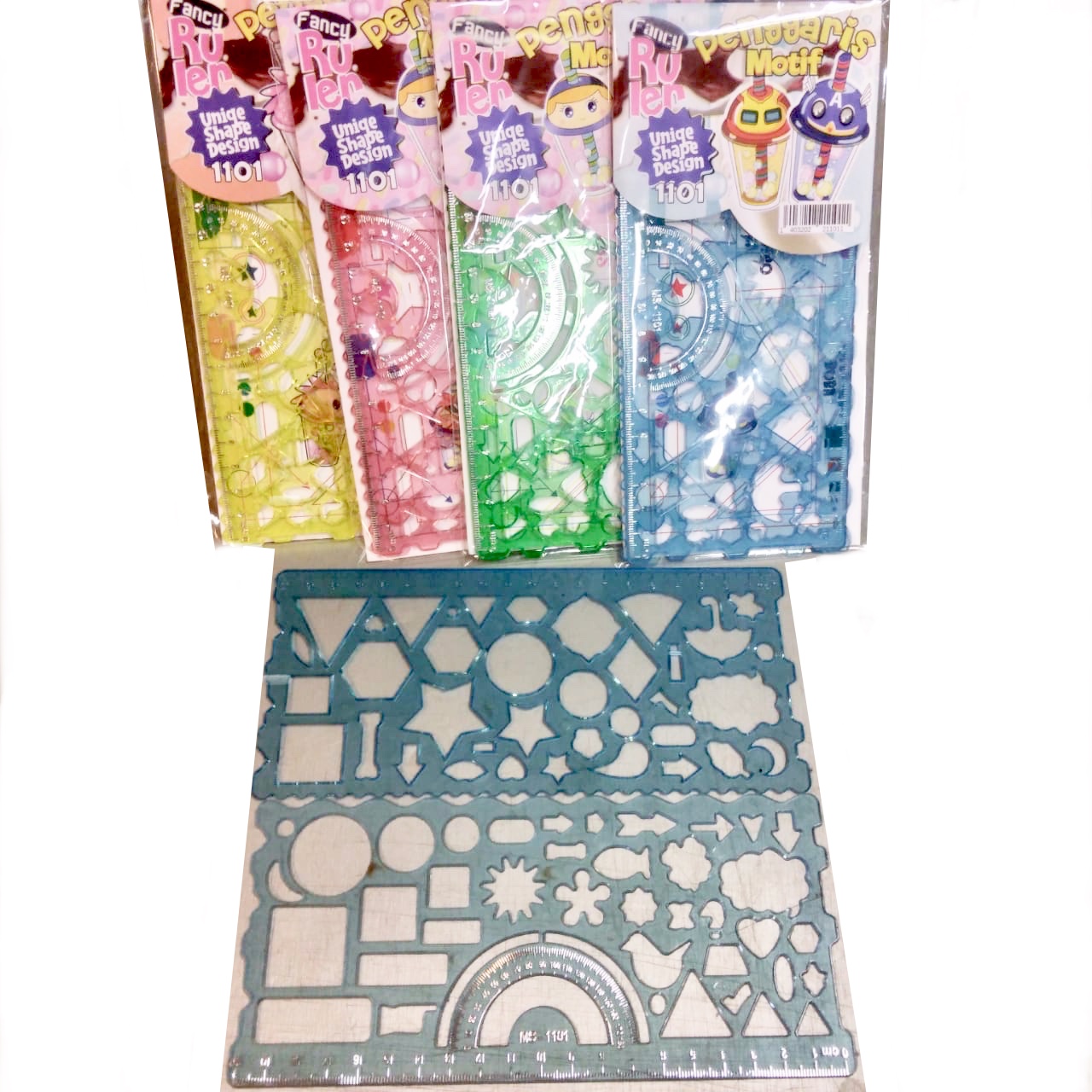 Penggaris Bentuk 1 Set isi 2 Penggaris
