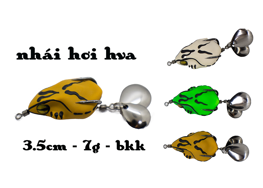 Mồi  câu  lure HVA FROG 2021 CHA GIÀ VLOGS {SIÊU NHẠY CÁ} /NHÁI HVAFROG CHA GIÀ VLOGS 4CM-8G ĐI NỔI