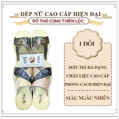 Hàng giấy cúng dép nữ cao cấp xuất khẩu - đồ thờ cúng thiên lộc