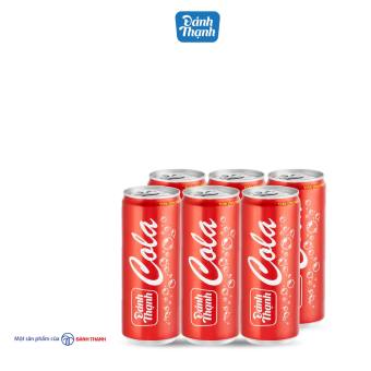Lốc 6 Lon Nước Khoáng Thiên Nhiên Có Ga Đảnh Thạnh Khoáng Cola 330ml