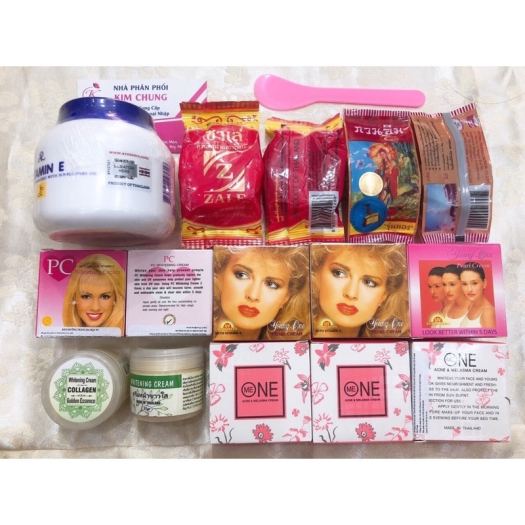 Kem Dưỡng Da ❤ GIÁ TẬN GỐC ❤ Combo kem Thái hàng chuẩn loại 1 nguyên liệu công thức làm kem trộn trắng da body
