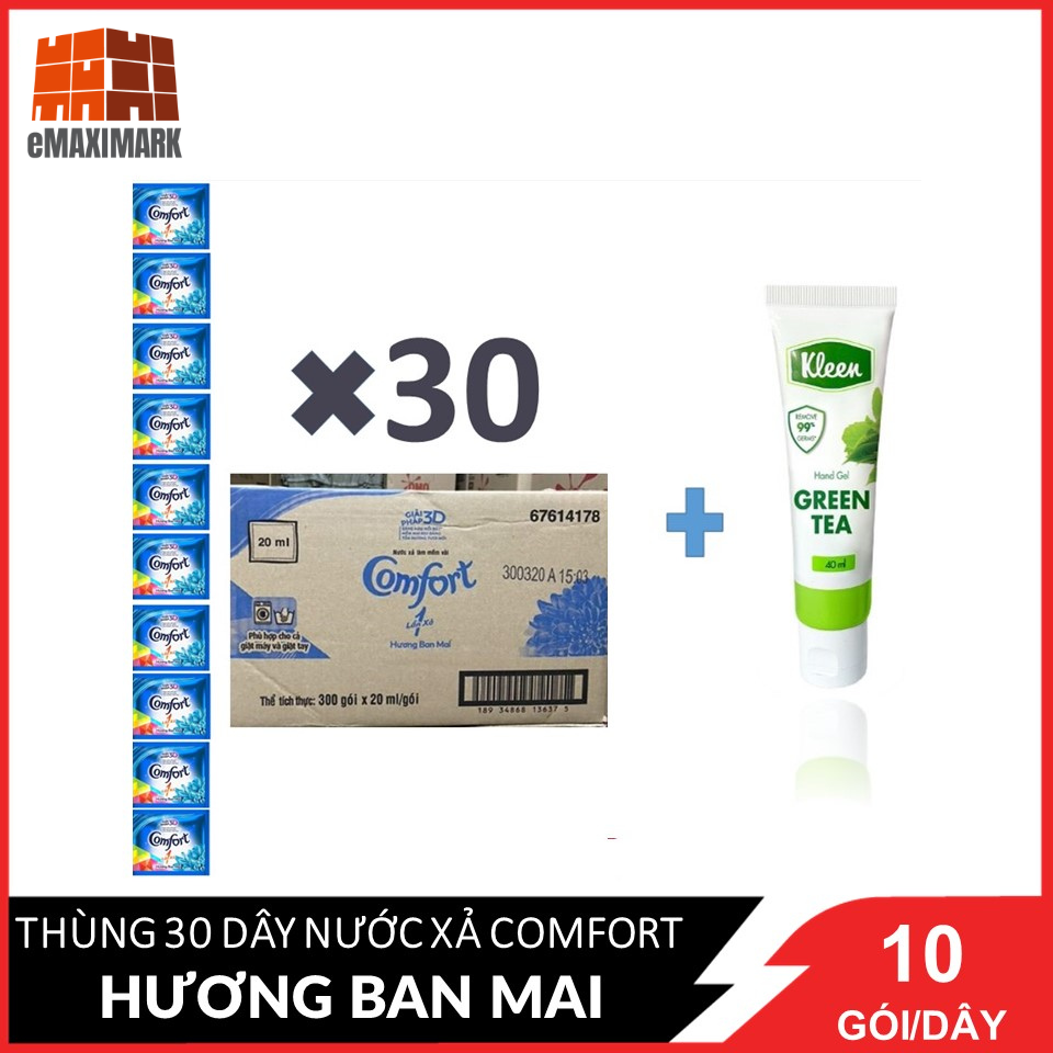 Nguyên thùng Nước xả vải Comfort 1 lần xả 30 dây