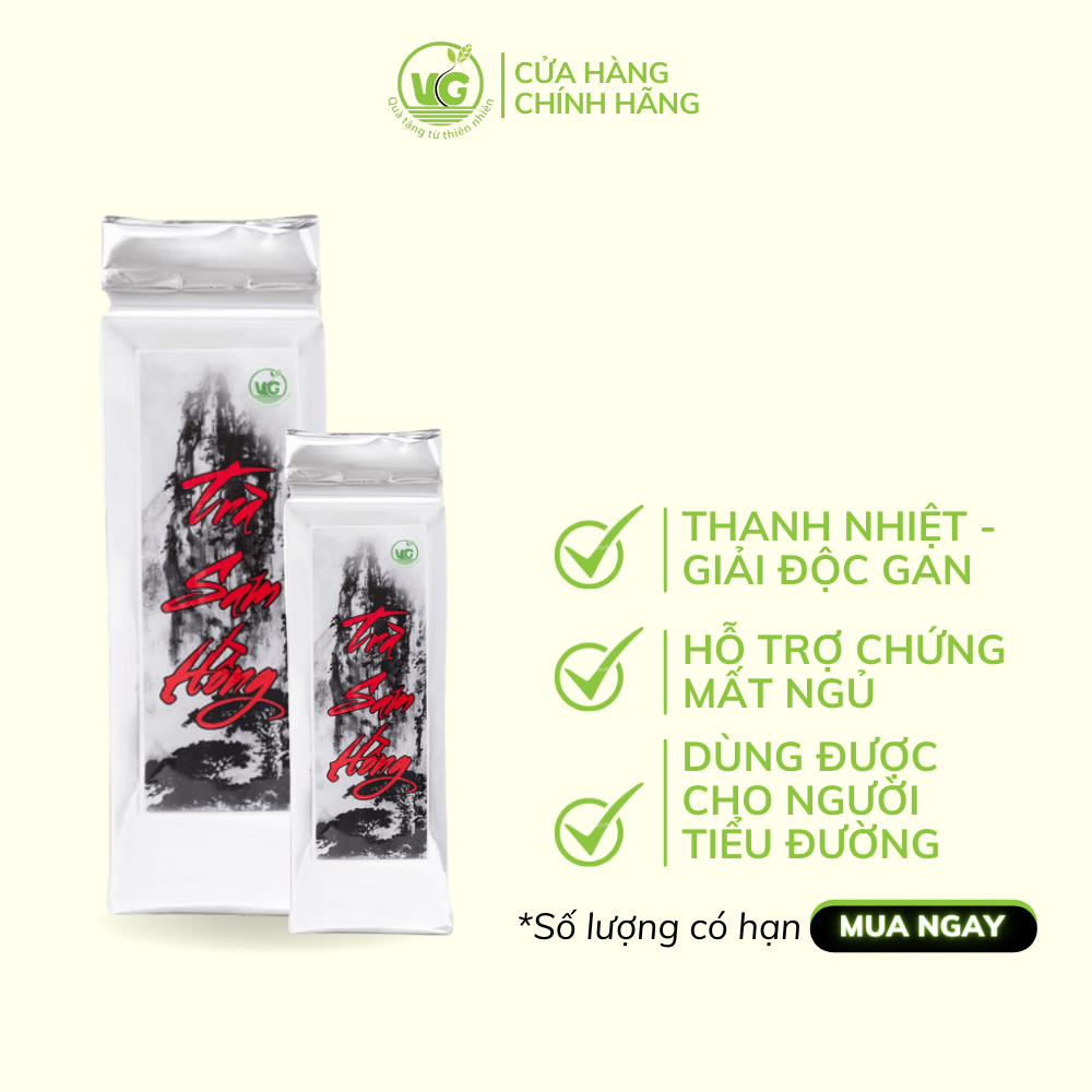 Trà sam hồng trà thảo mộc thảo dược thanh nhiệt giải độc gan mát gan an thần dễ ngủ