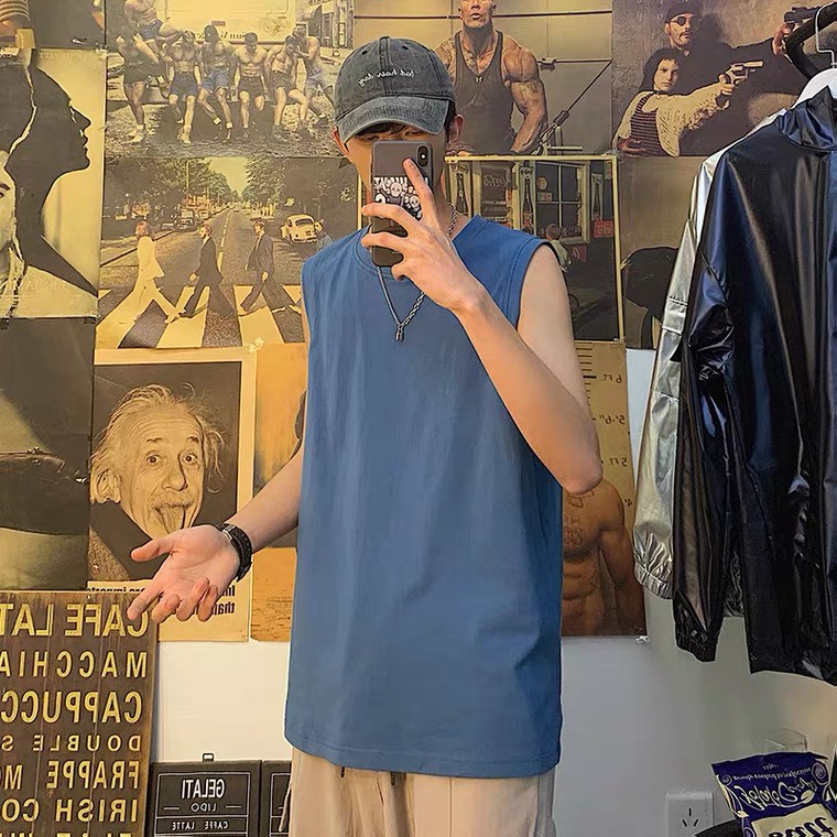Áo ba lỗ - Áo Tank Top unisex co giãn thấm hút mồ hôi chất liệu cotton siêu mát đường may kĩ hàng cao cấp