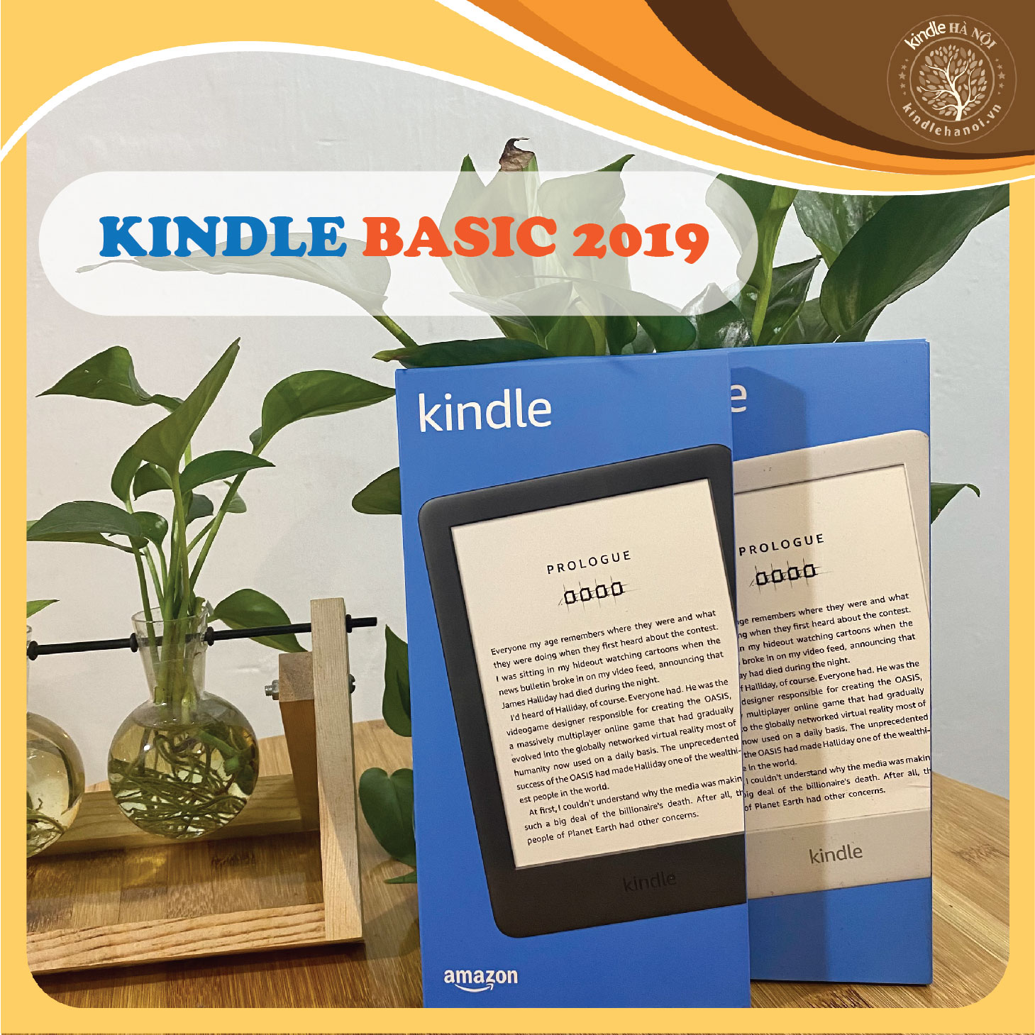 Máy đọc sách Kindle 2019 kindle Basic 2019 (10th) - All new kindle 2019 có đèn nền màn hình 6’’ 167PPI chống khúc xạ ánh sáng nghe Audible bộ nhớ 4-8GB kết nối wifi