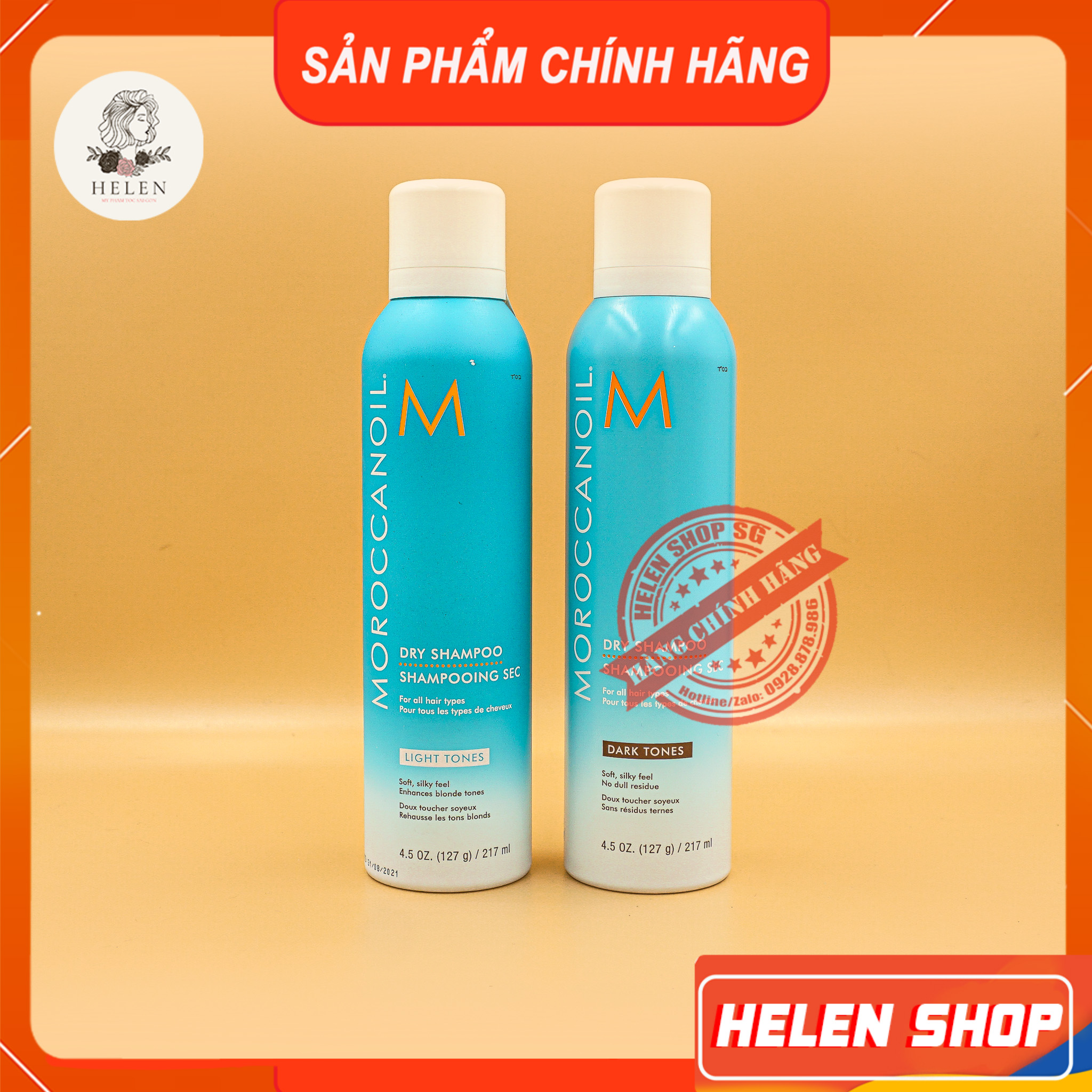 Dầu Gội Khô Moroccanoil Dry Shampoo Light Tones/ Dark Tones