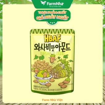 Hạt Hạnh Nhân tẩm vị HBAF 40g Thơm Ngon Nhiều Vị - Must Try Must Buy tại Hàn Quốc