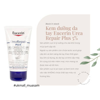 KEM DƯỠNG DA TAY EUCERIN UREA REPAIR PLUS 5% UREA + CERAMIDE & N.M.F 75Ml