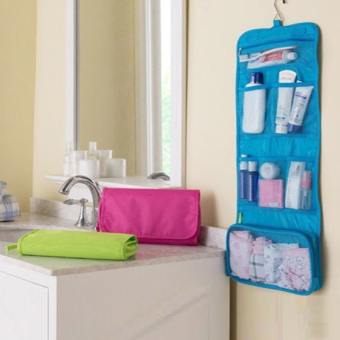 TÚI TREO 4 NGĂN GẤP GỌN ĐỰNG ĐỒ CÁ NHÂN MỸ PHẨM ( Nhiều màu) - [ Túi treo nhà tắm # Túi đựng đồ lót #  Túi mỹ phẩm # Túi đựng đồ cá nhân ]