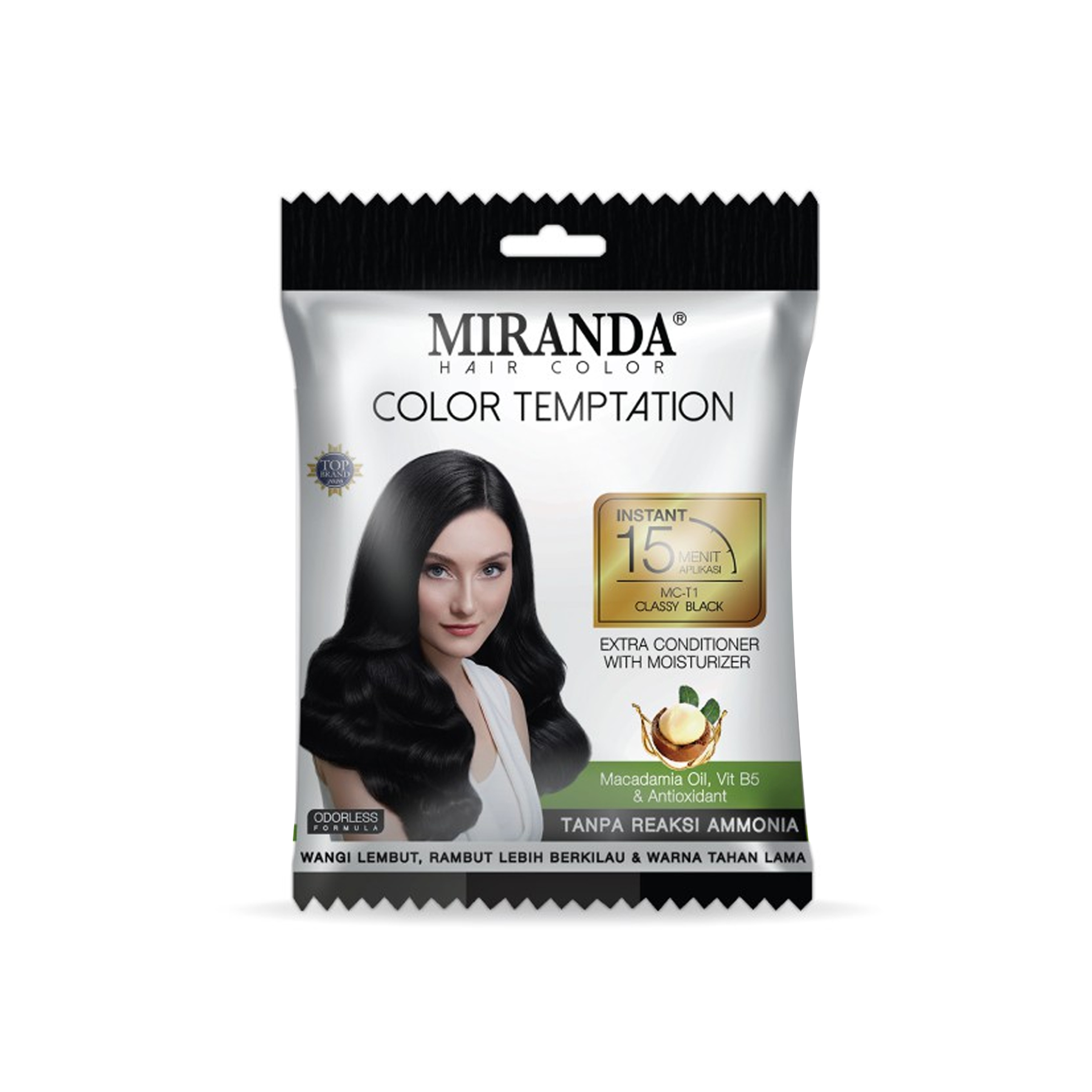 Miranda Hair Color Temptation MC T1 Classy Black 20 ml