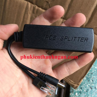 Bộ Chuyển Đổi Splitter POE 48v sang 12v Cho Camera IP Không POE - Splitter POE