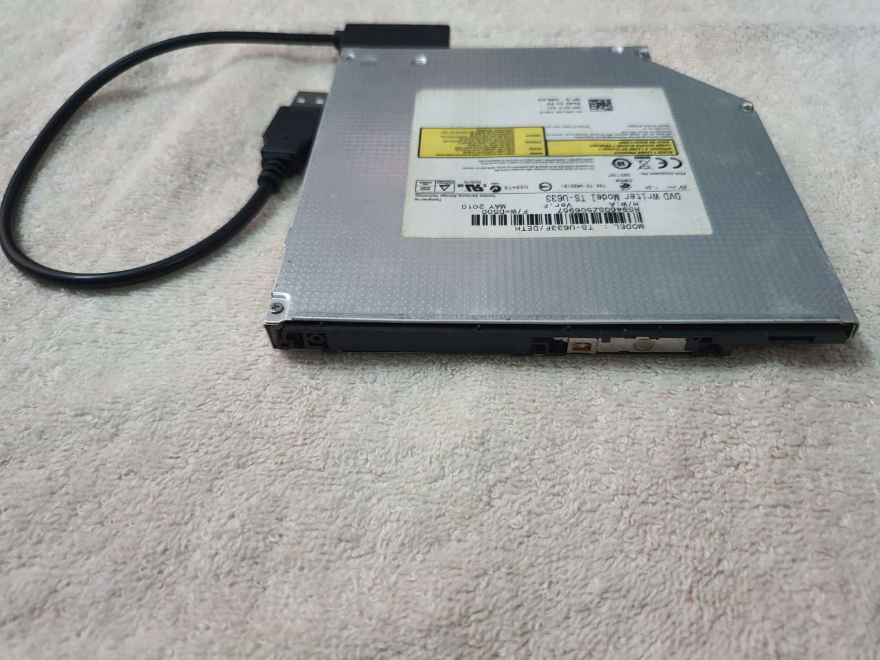 Bộ combo ổ đĩa dvd laptop và cáp nối để gắn ngoài qua cổng usb đọc đĩa cd, vcd, dvd