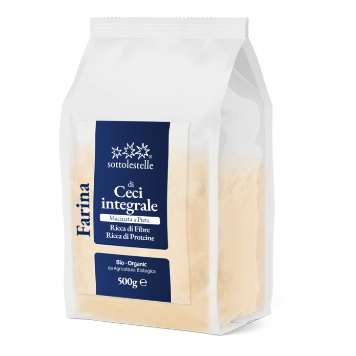 Bột đậu gà nguyên cám hữu cơ Sottolestelle Organic Whole Chickpea Flour 500g - Oh Baby 125