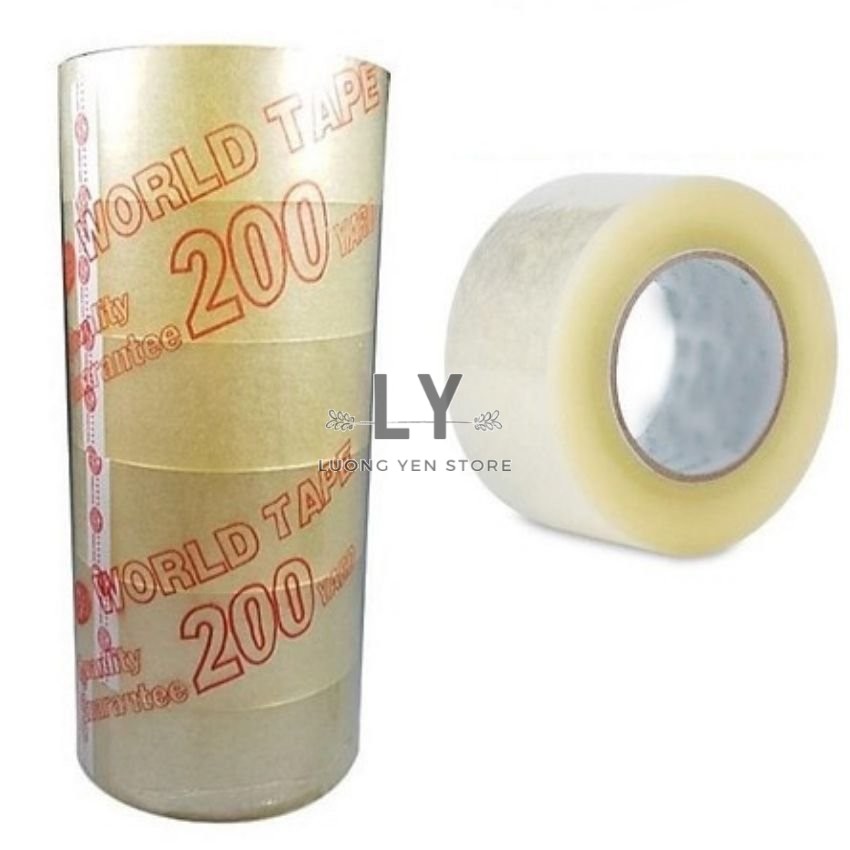 Cuộn băng keo trong 200yds rộng 4.8cm