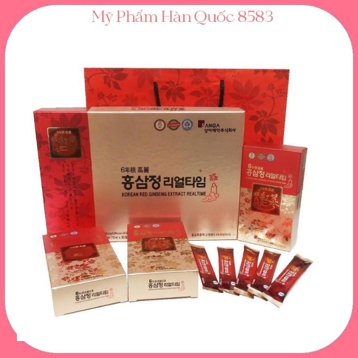 Hồng sâm nguyên chất hàn quốc sanga người lớn hộp 30 gói