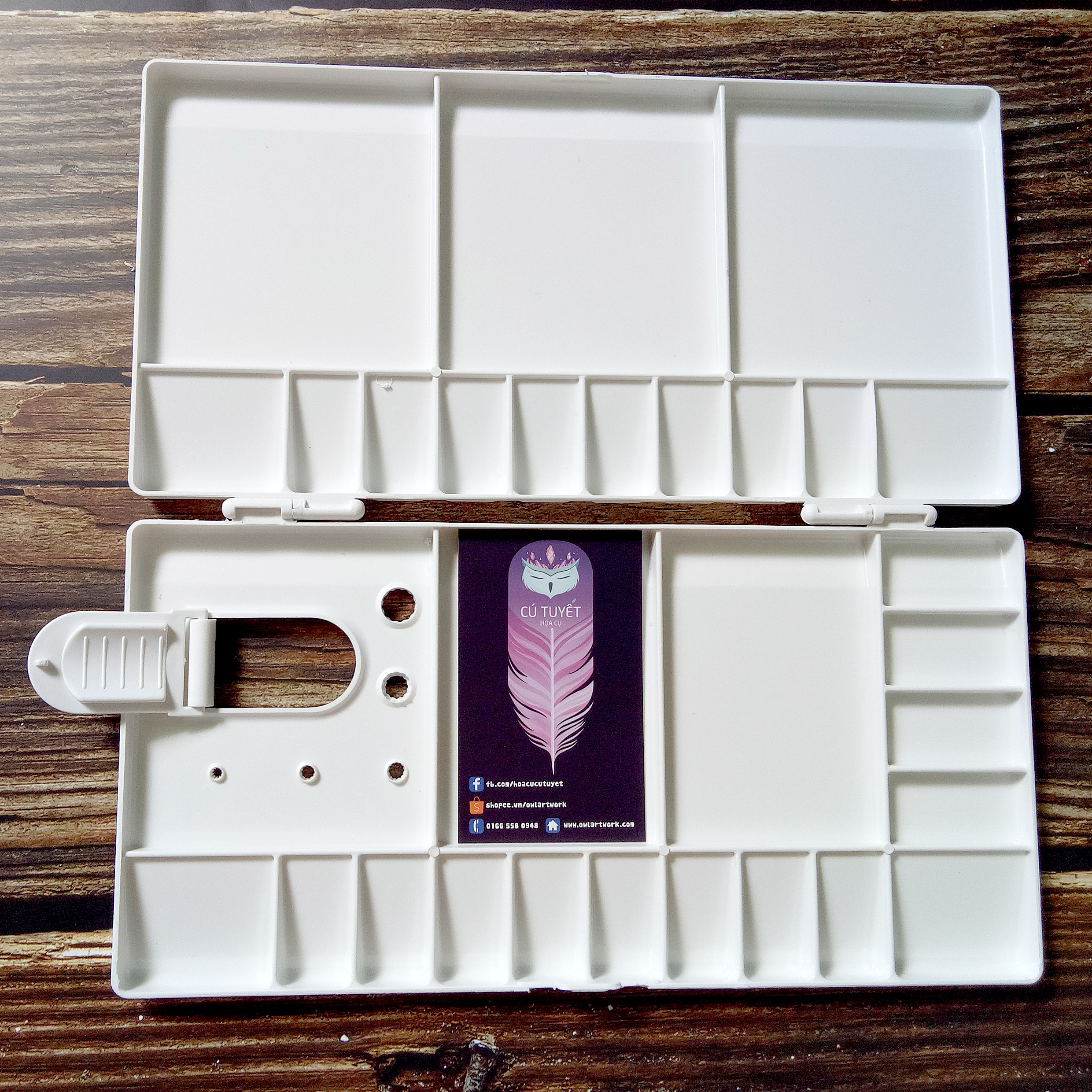 Bảng Palette Khay Pha màu nhựa cao cấp 28 ô