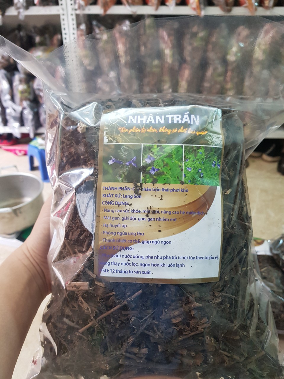 Trà nhân trần (gói 1kg), cây nhân trần, hàng chất lượng hàng loại 1 thơm nức, giúp  thanh nhiệt, dễ ngủ, nhân trần cam thảo