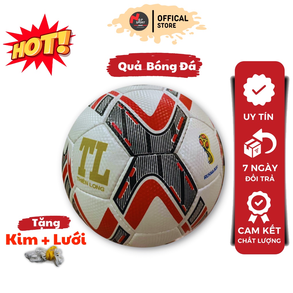 Soccer ball natural long hand sewn size 4