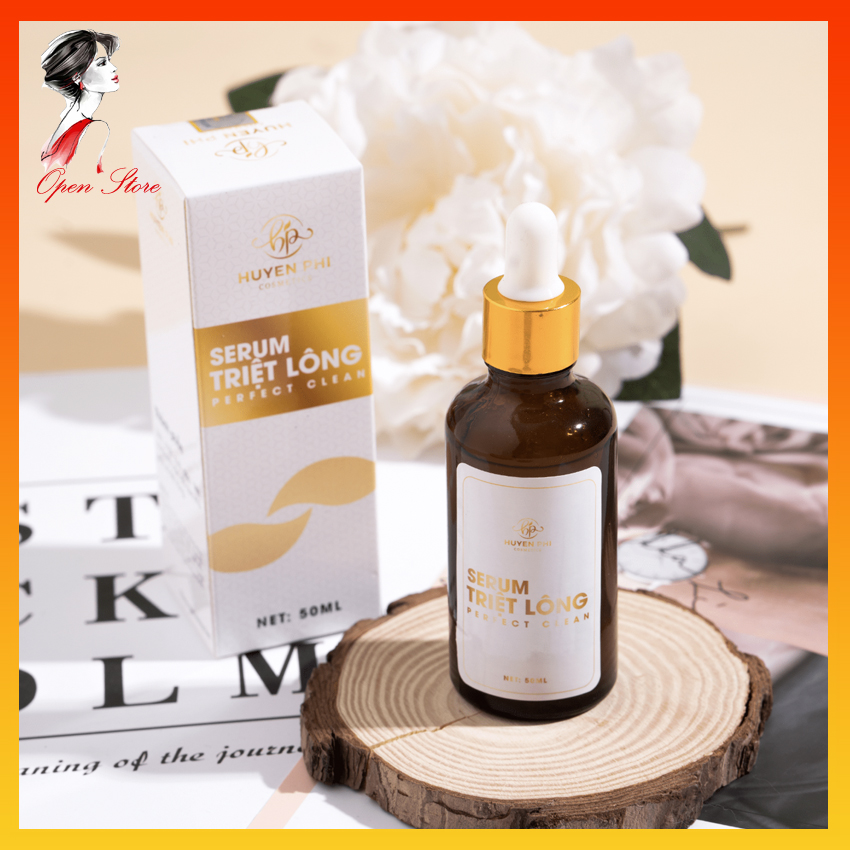 OPEN STORE - Serum Triệt Lông Pefect Clean Huyền Phi, Tinh Chất Mỡ Trăn Triệt Lông Vĩnh Viễn, Làm Dịu Da, Ức Chế Mọc Lông, Dùng Bôi Sau Khi Tẩy Lông, Cạo Lông, Wax Lông, Dùng Chung Với Kem Tẩy Lông Vĩnh Viễn Huyền Phi