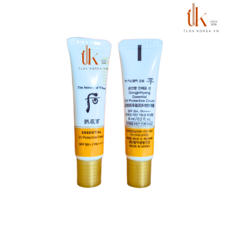 Whoo 6ml Essential UV Protective 5spf50= pa++++ kem chống nắng dưỡng ẩm giảm nhăn và chống lão hóa da
