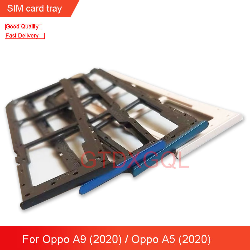 Khay thẻ Sim cho các bộ phận khe thay thế khay giữ Sim điện thoại thẻ Oppo A9 /OPPO A5