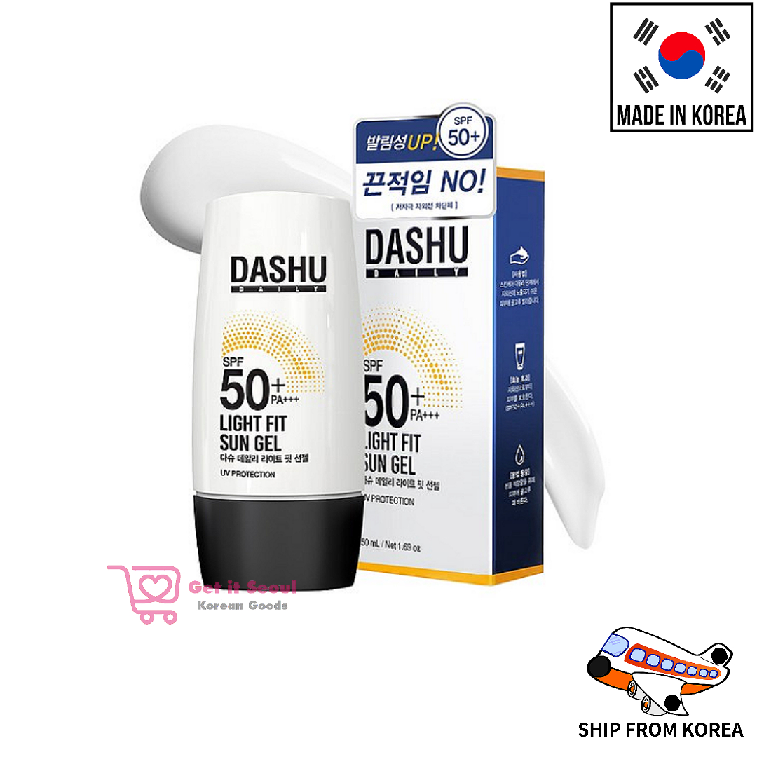 Kem chống nắng dashu daily light fit sungel 50ml for man spf 50 + pa + + +/ngăn ngừa uva & uvb