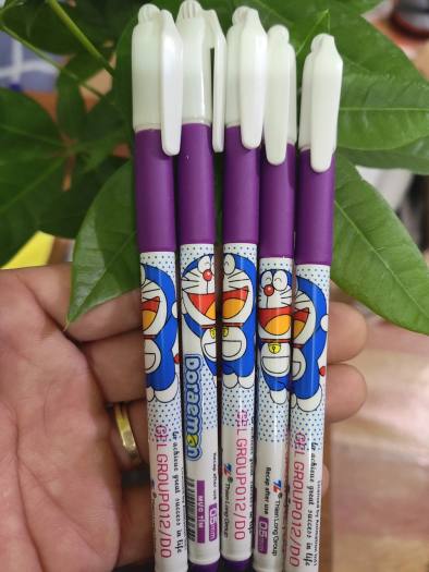01 Hộp 20 Cây Bút Gel Doremon mực Tím (ngòi 0,5mm)