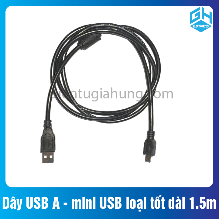 Dây usb a - mini usb loại tốt dài 150cm